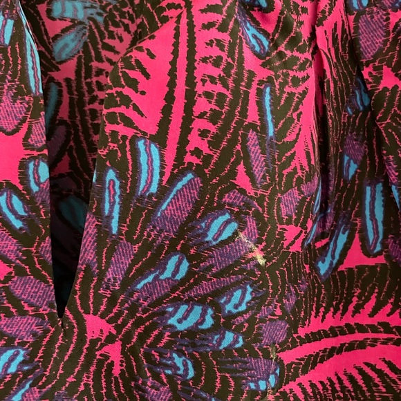 J crew 100% silk bright print top - Picture 3 of 6